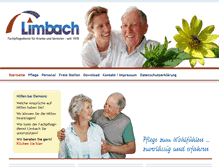 Tablet Screenshot of pflegelimbach.de